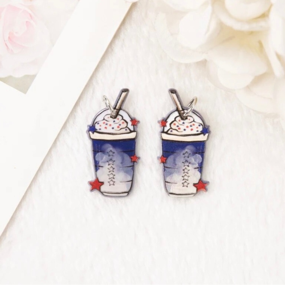 Whipped Coffee Cup Earrings